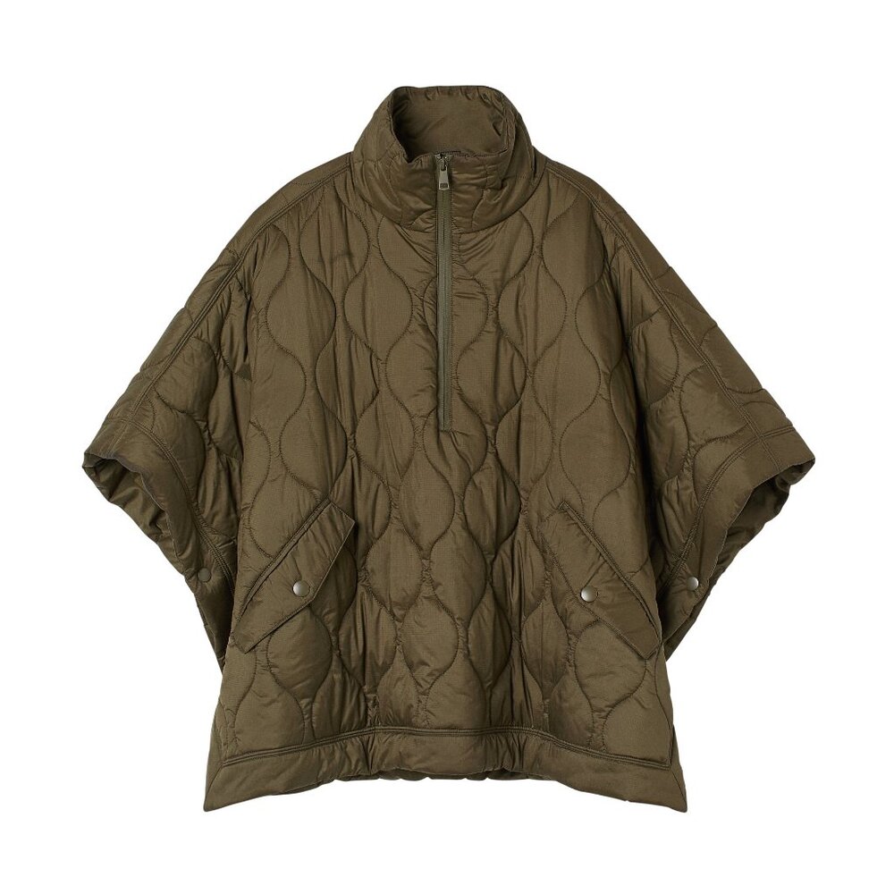 Quilted Water Repellent Cape Jacket